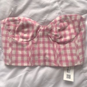 Zara women strapless top